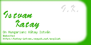 istvan katay business card